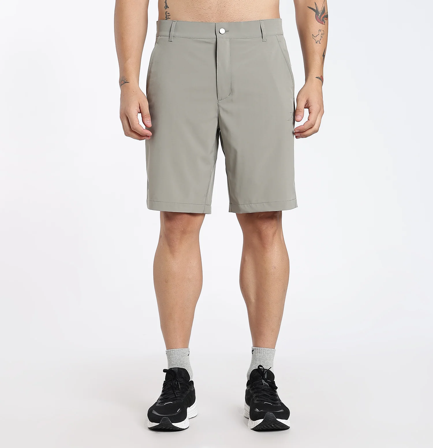 75D Elastic Woven Shorts - Green