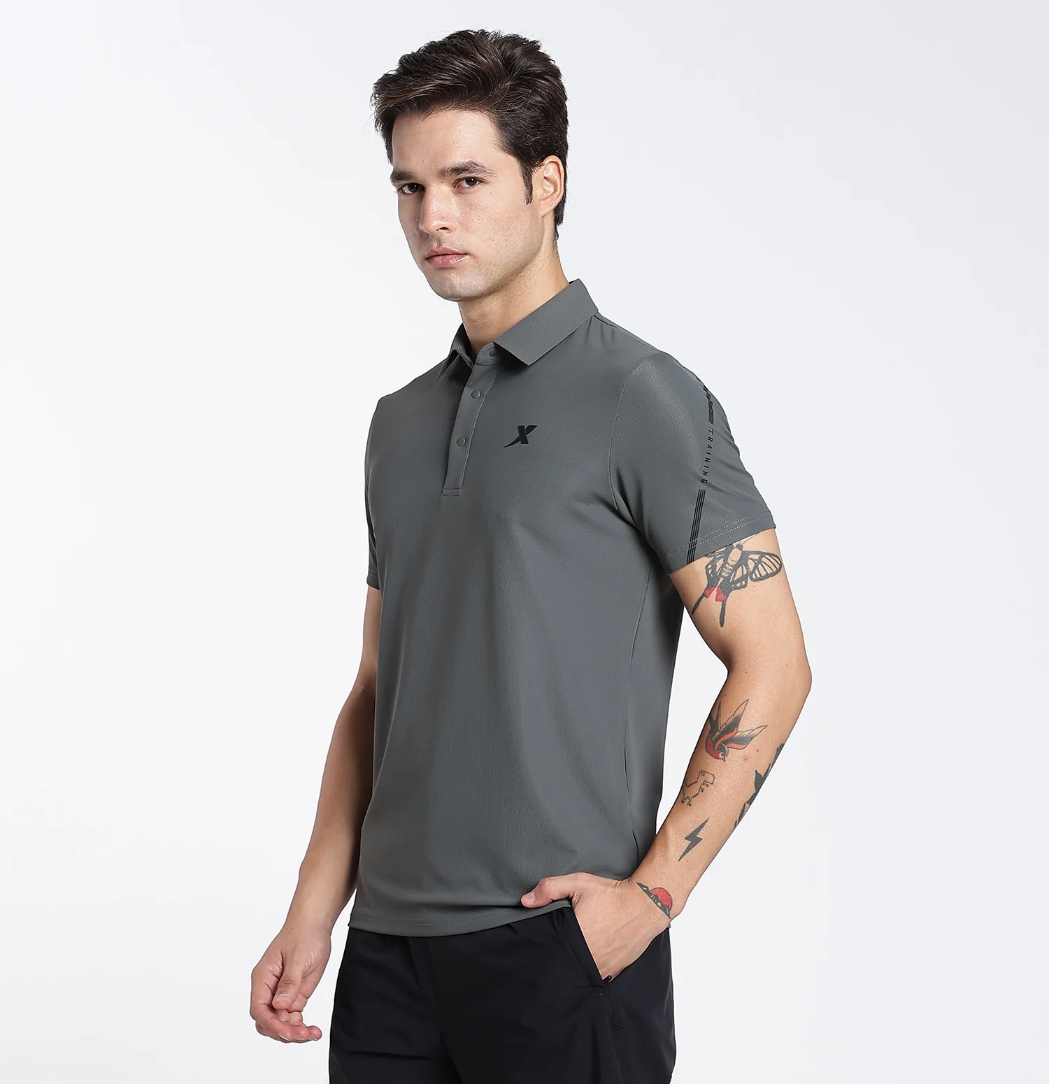 Comfort Knit Polo T-Shirt - Green - Image 3