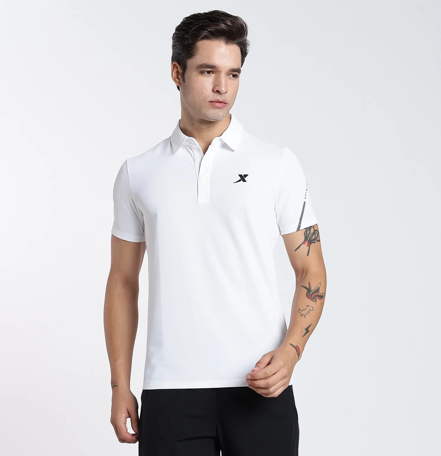 Comfort Knit Polo T-Shirt - Pearl White