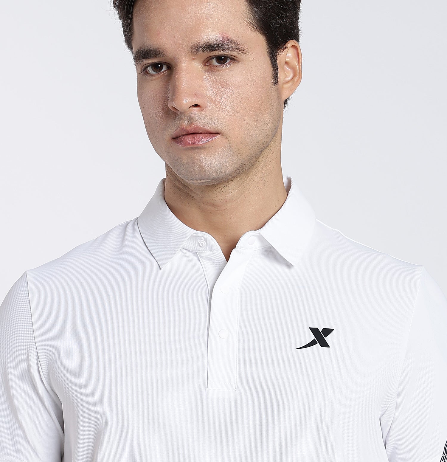 Comfort Knit Polo T-Shirt - Pearl White - Image 4