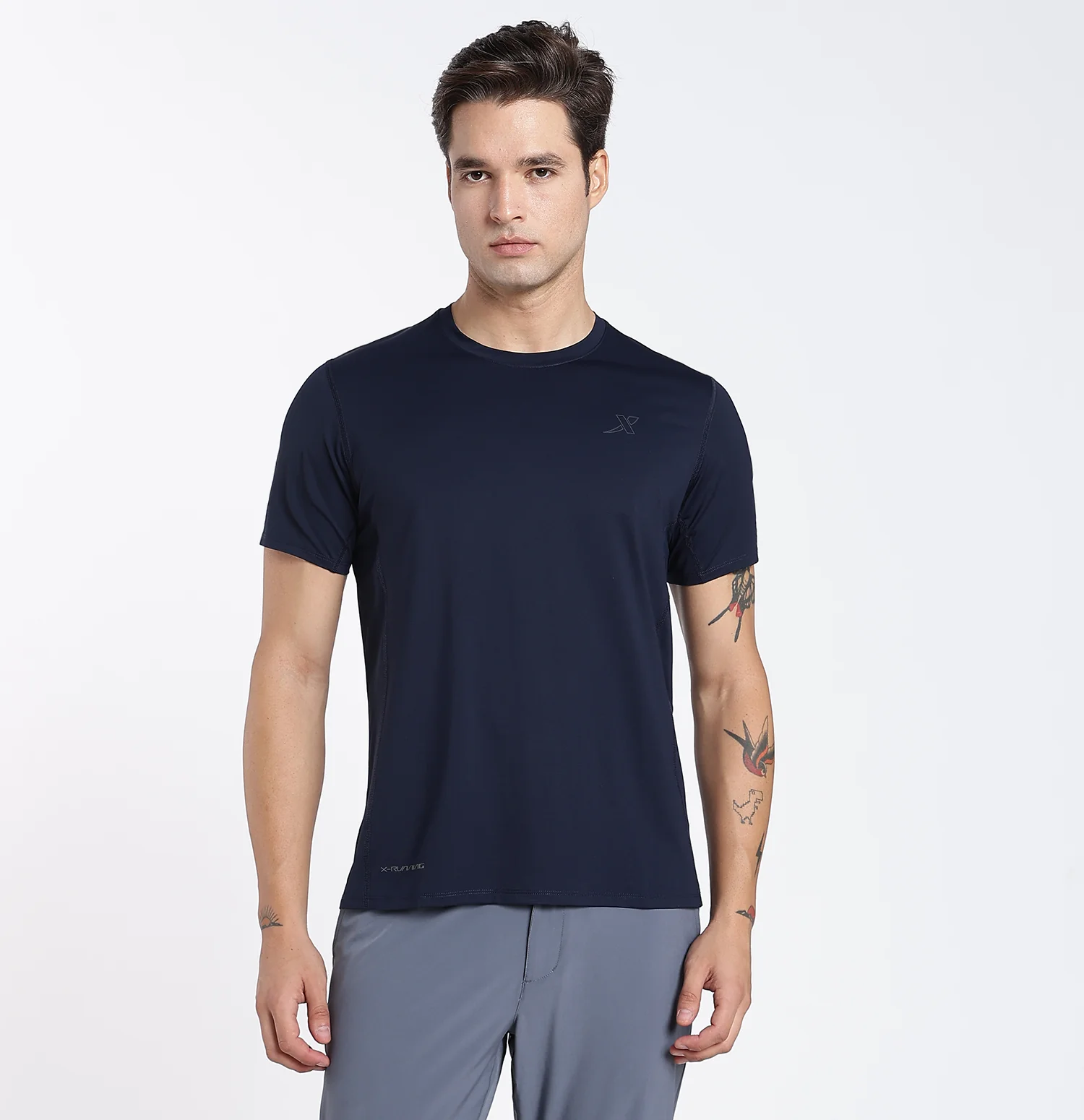 DryFlex Textured Knit T-Shirt - Night Blue
