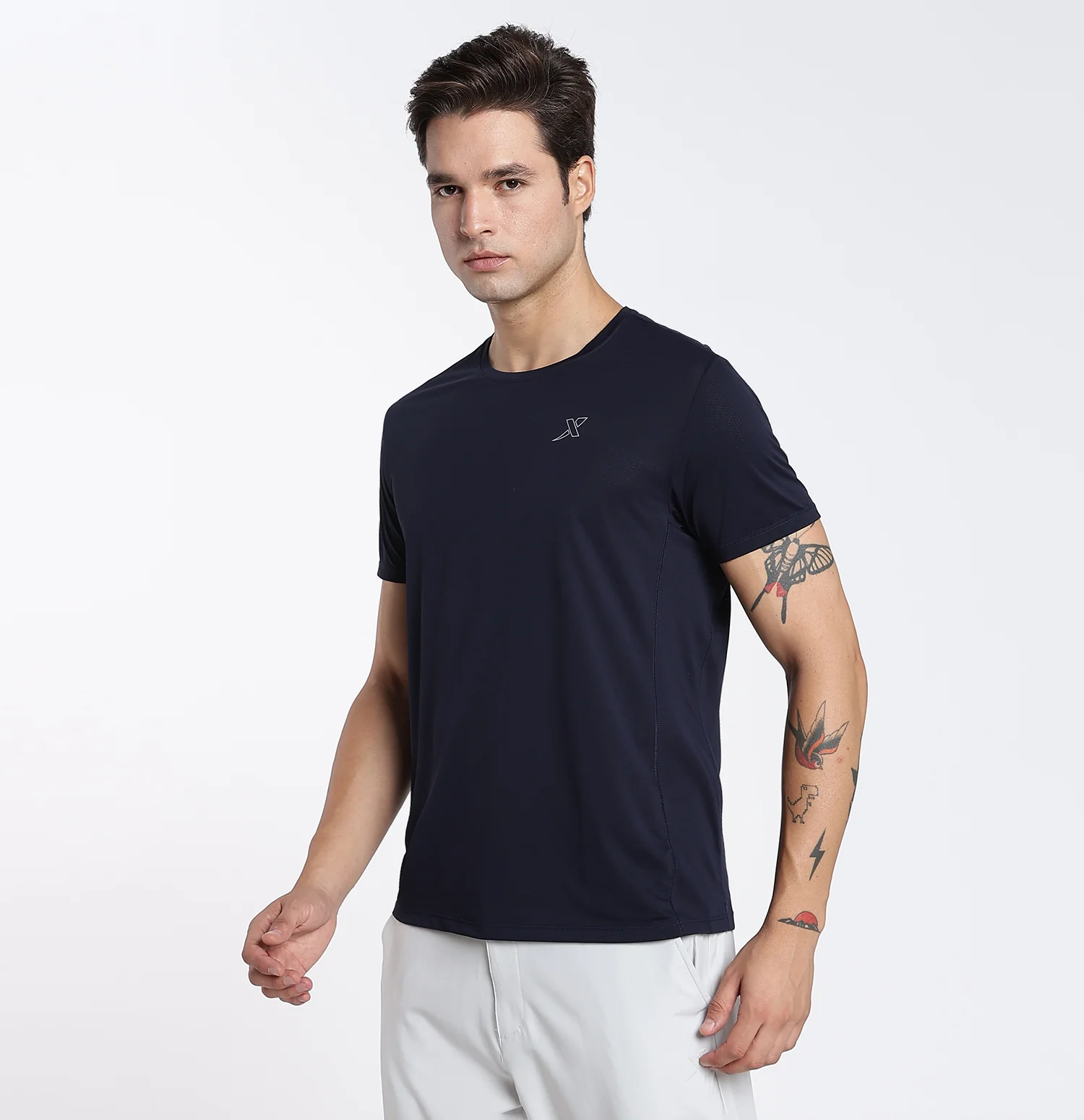 Ice-Cooling Anti-Bacterial T-shirt Night Blue - Image 3