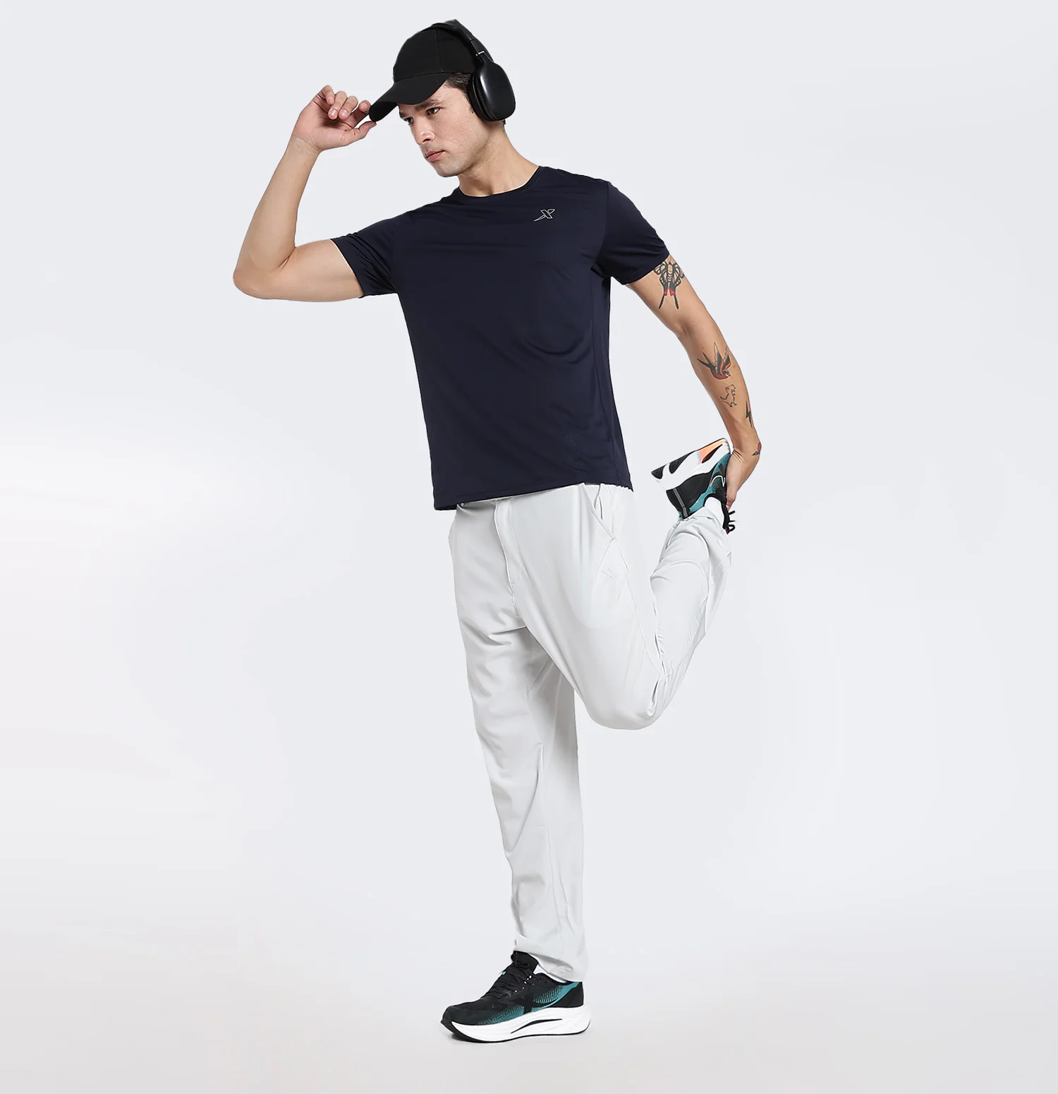 Ice-Cooling Anti-Bacterial T-shirt Night Blue - Image 6