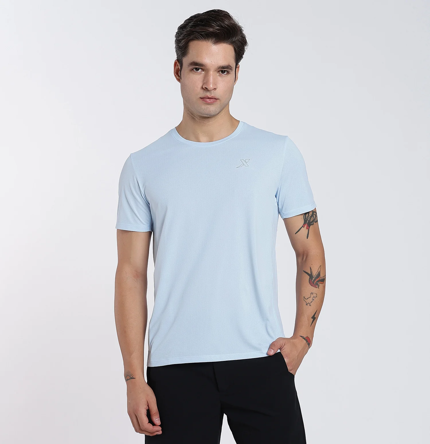 Ice-Cooling Anti-Bacterial T-shirt Vast Water Blue