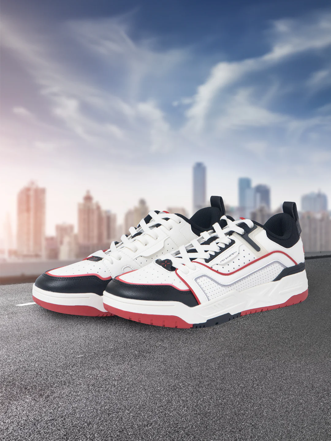 Dynamic Foam Basketball Shoe - White/Red - Image 6