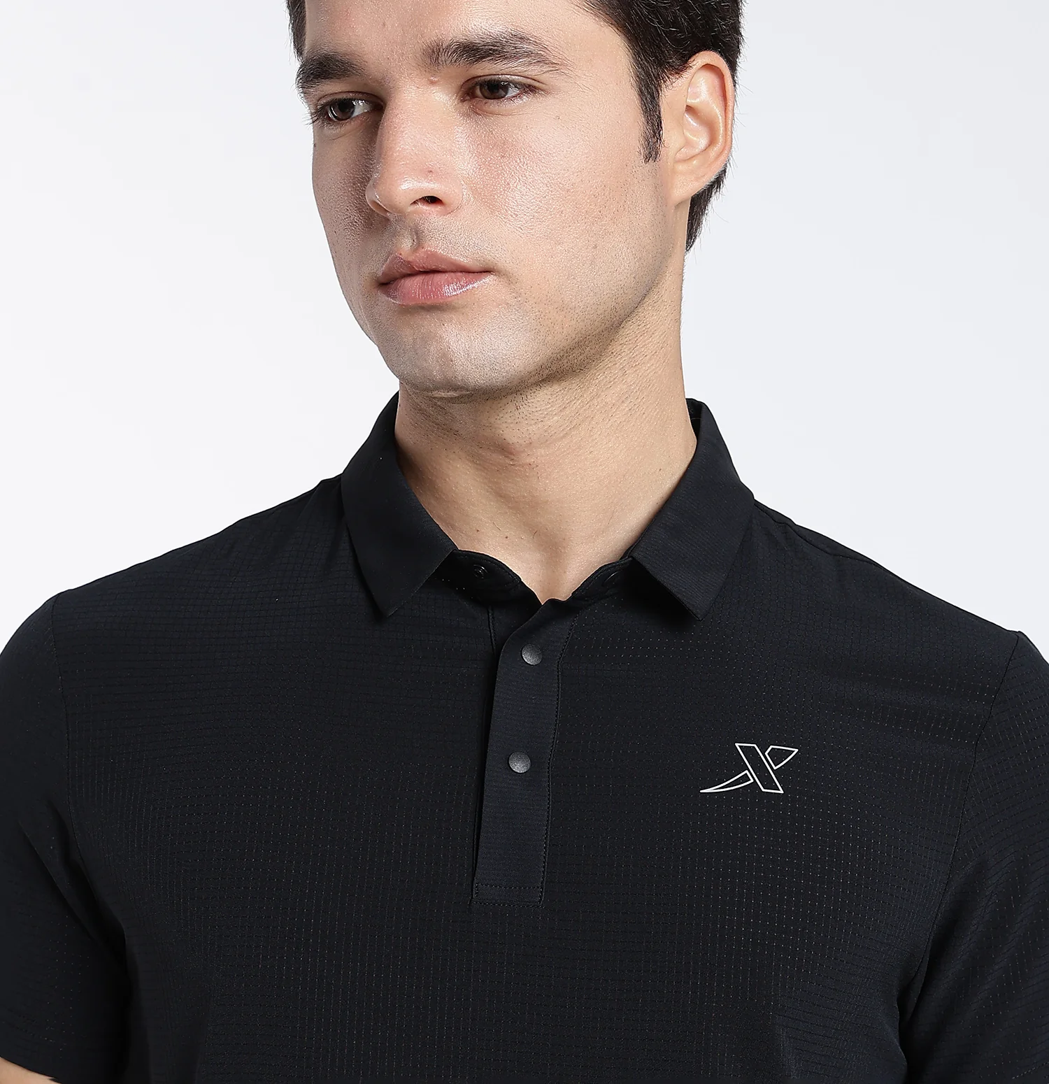 QuickDry Performance Polo T-Shirt - Black - Image 4