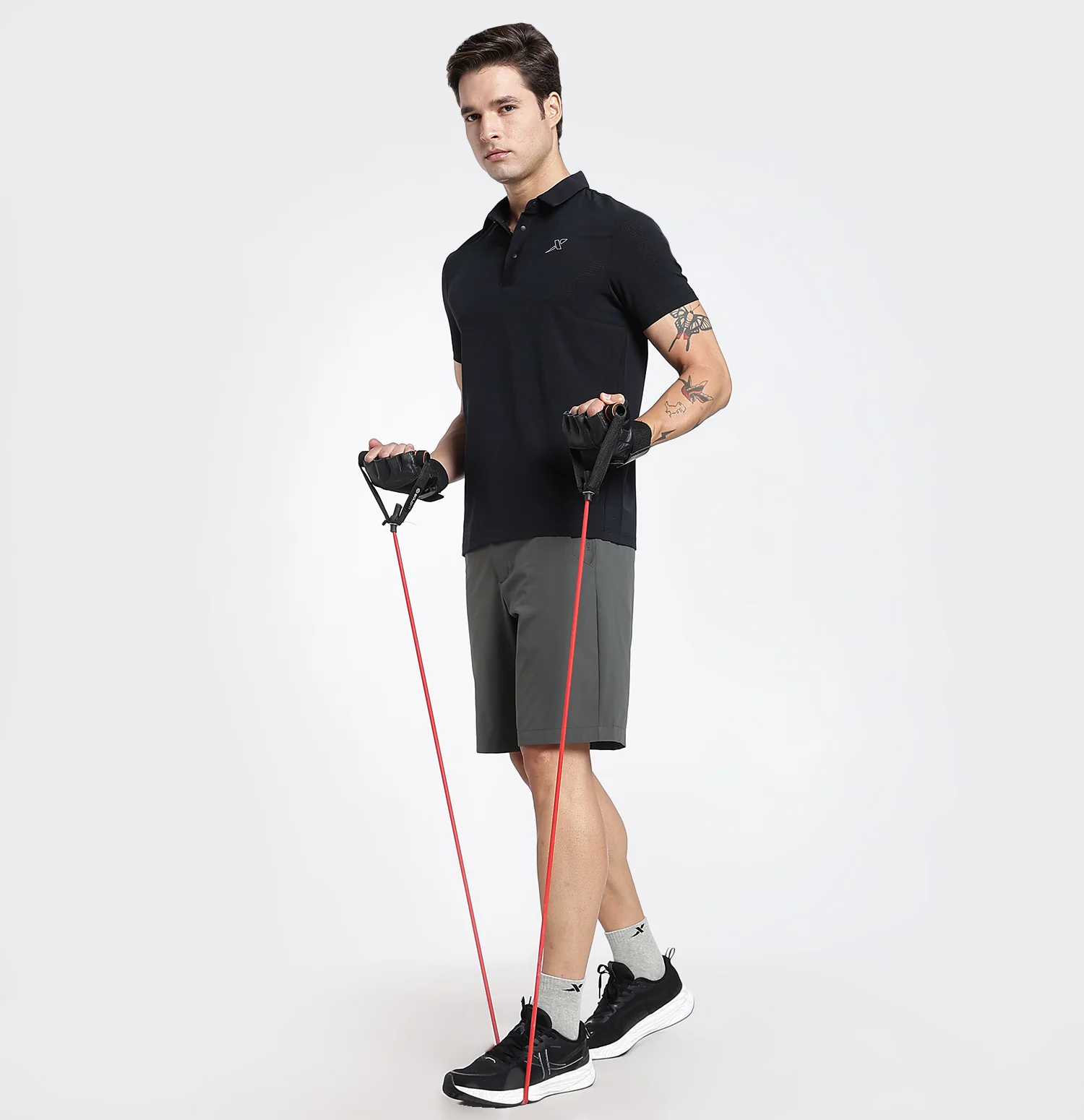 QuickDry Performance Polo T-Shirt - Black - Image 6