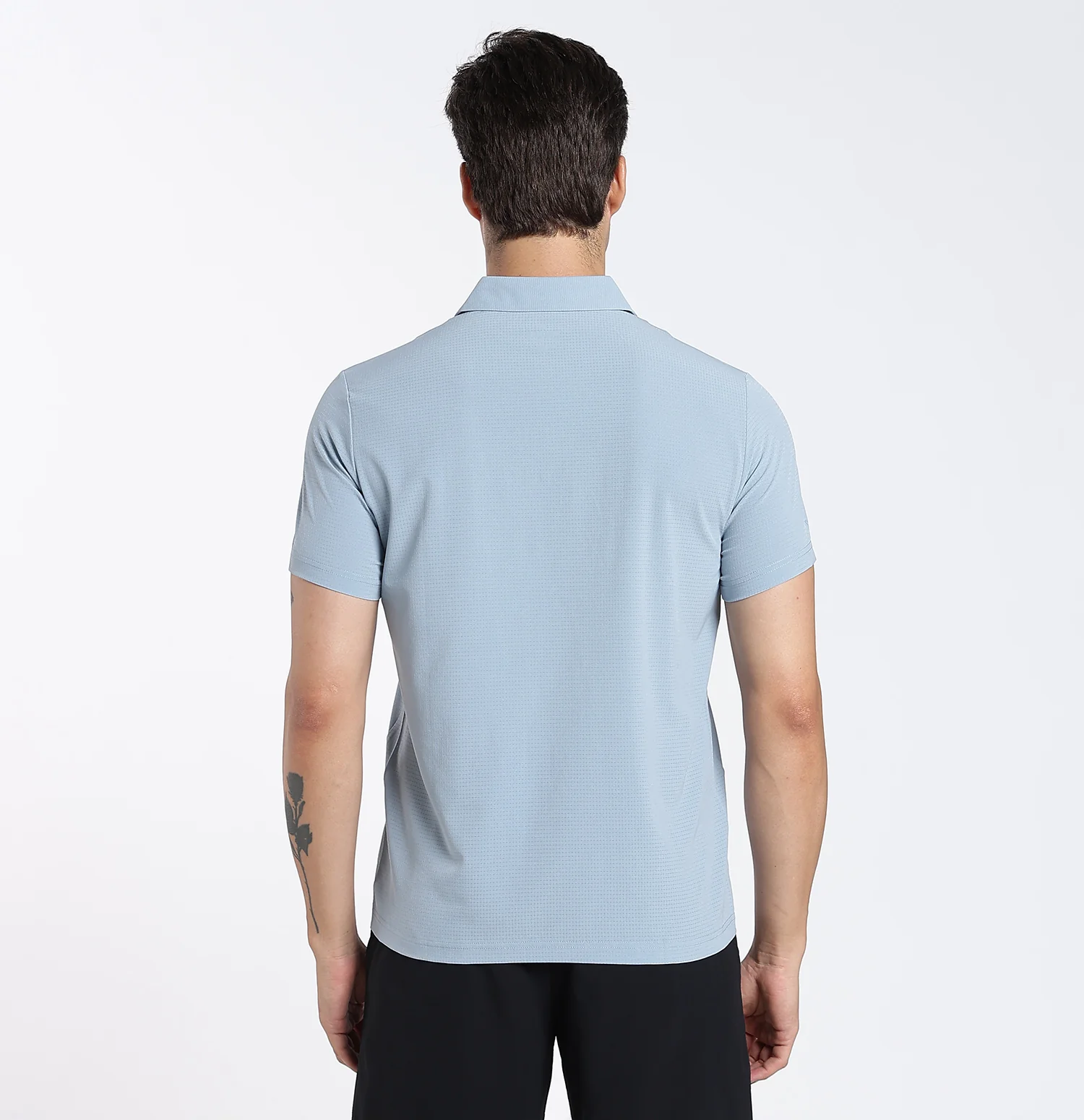 QuickDry Performance Polo T-Shirt - Blue - Image 2