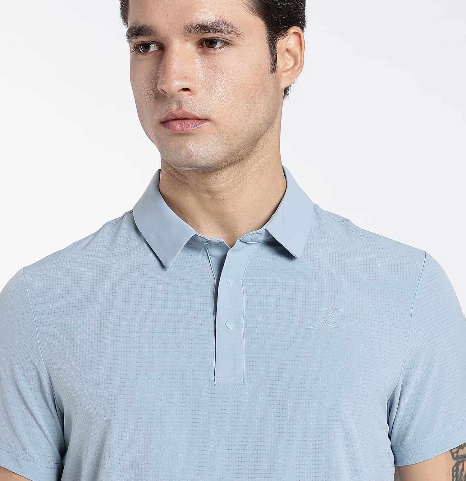 QuickDry Performance Polo T-Shirt - Blue - Image 4