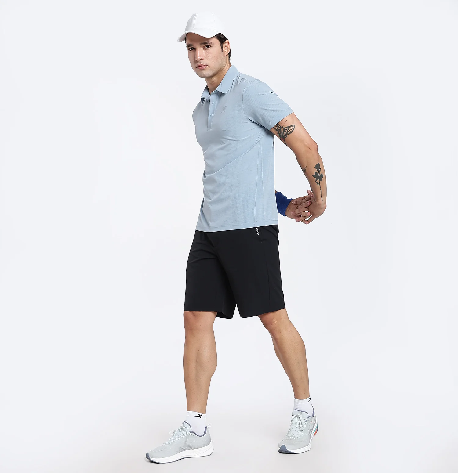 QuickDry Performance Polo T-Shirt - Blue - Image 5