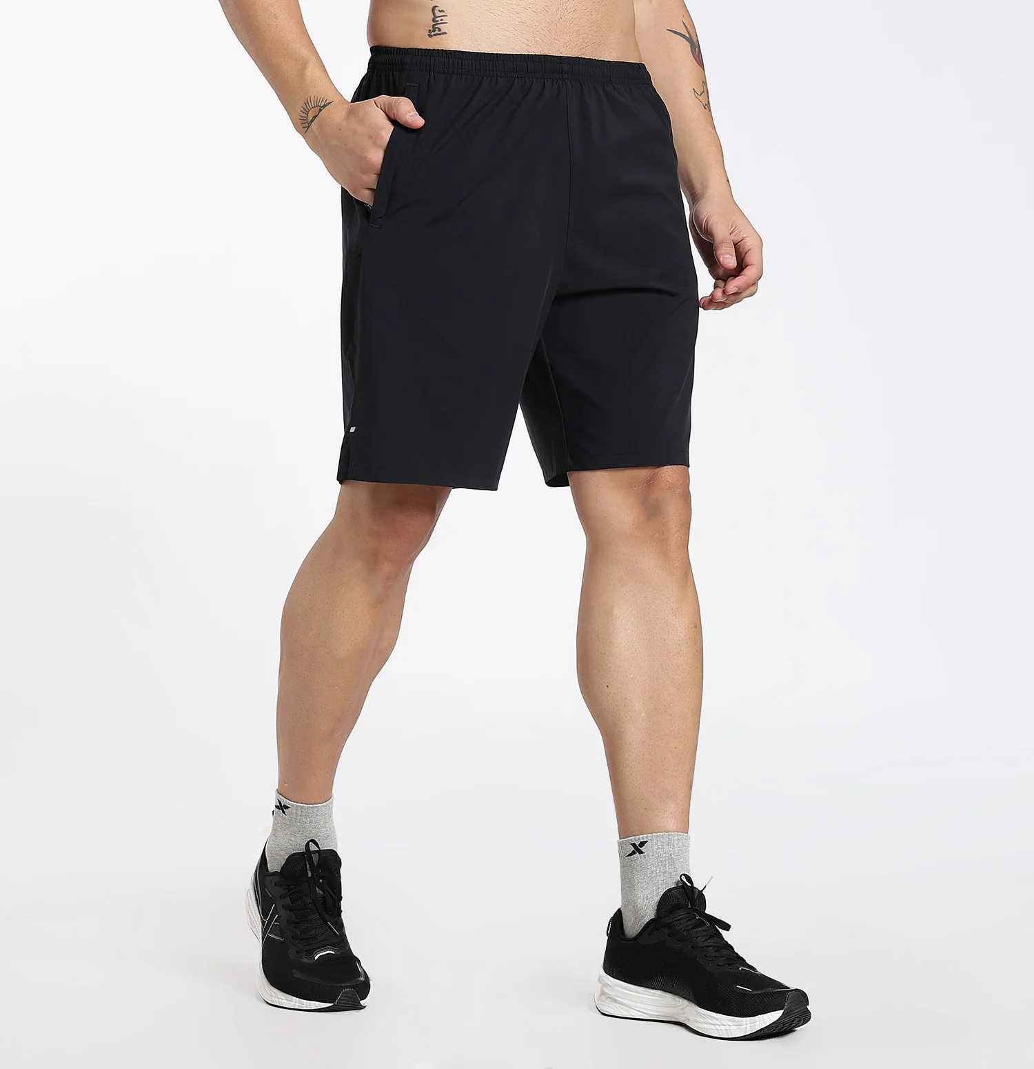 SmoothWeave Woven Shorts - Black - Image 3