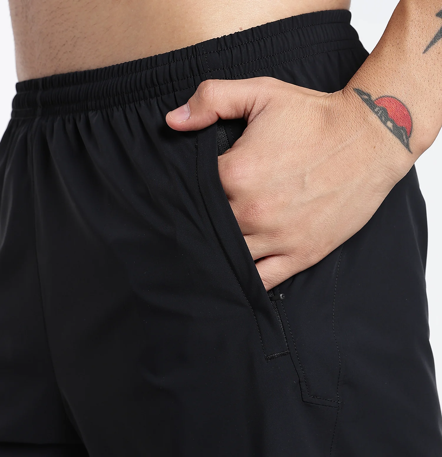 SmoothWeave Woven Shorts - Black - Image 4