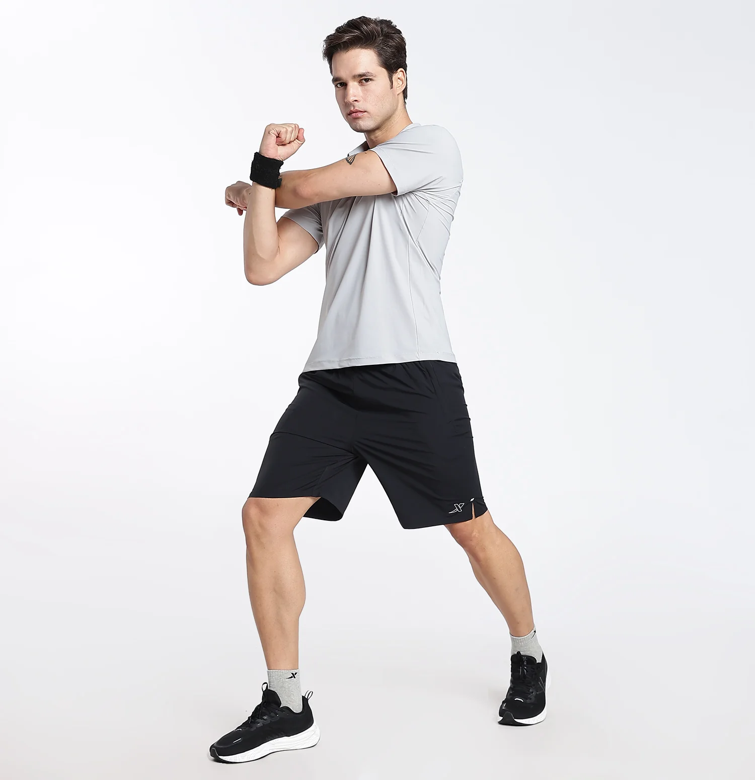 SmoothWeave Woven Shorts - Black - Image 5