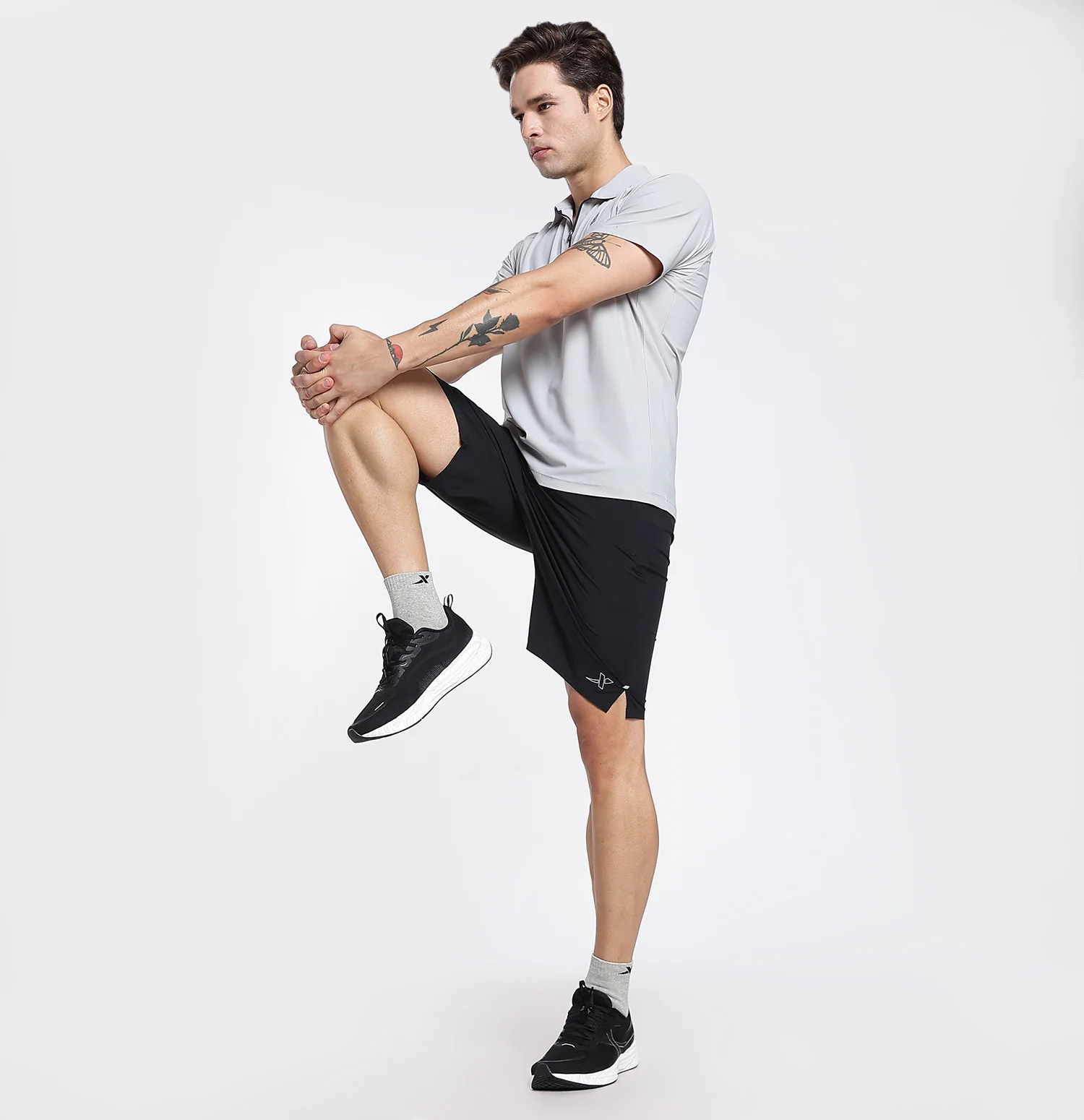 SmoothWeave Woven Shorts - Black - Image 6