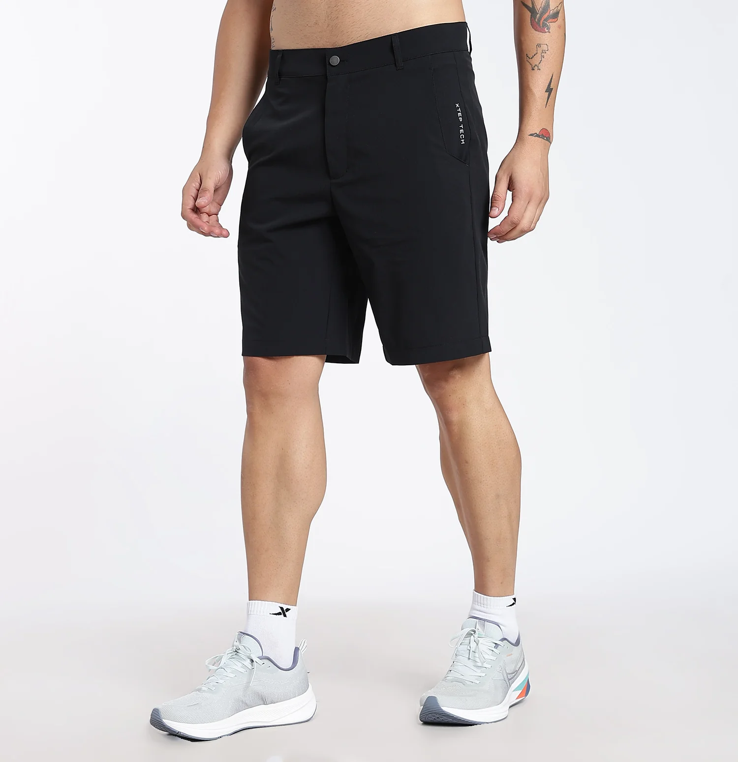 SoftTwill Dry Active Shorts - Black - Image 3