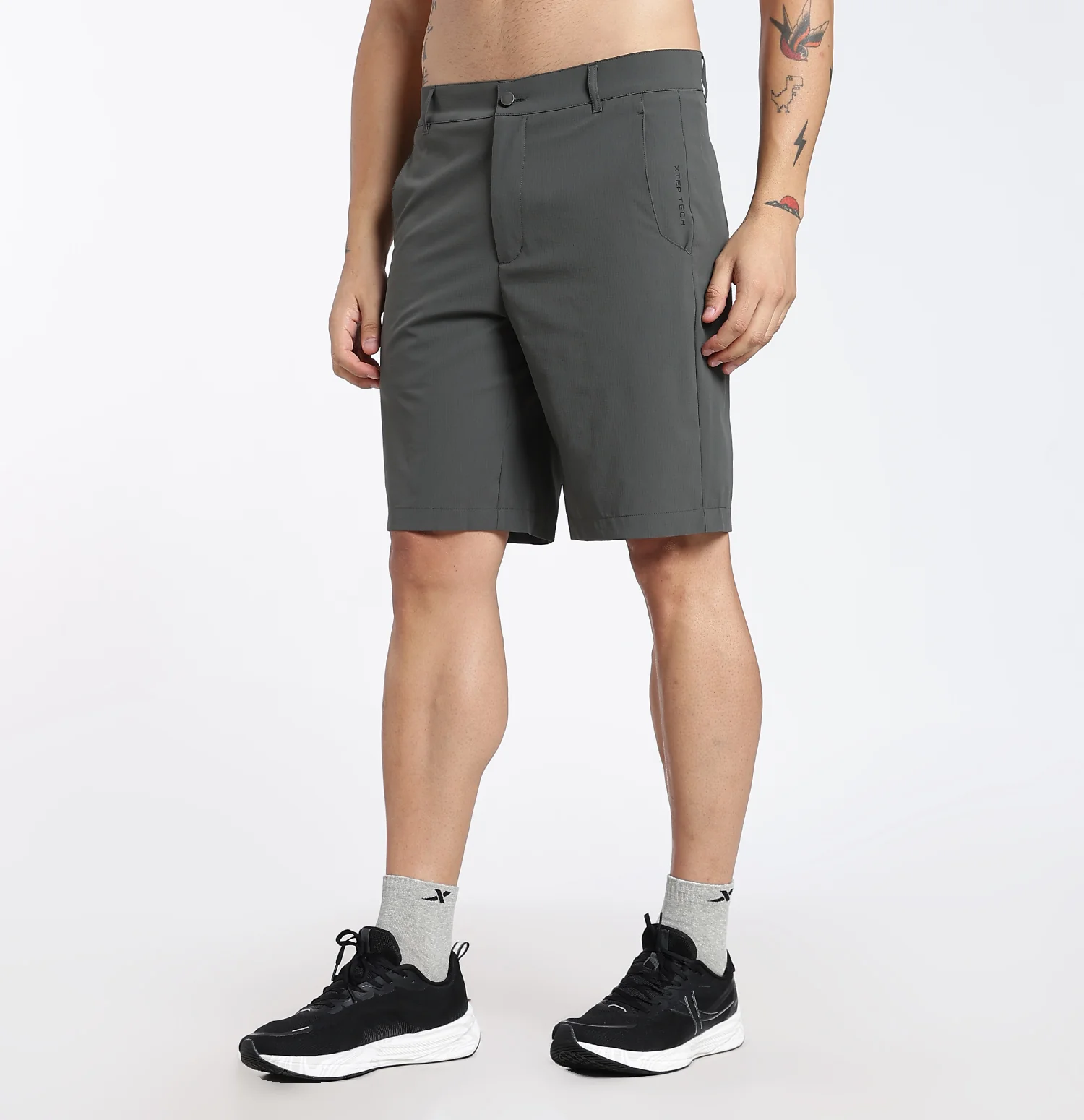 SoftTwill Dry Active Shorts - Grey - Image 3