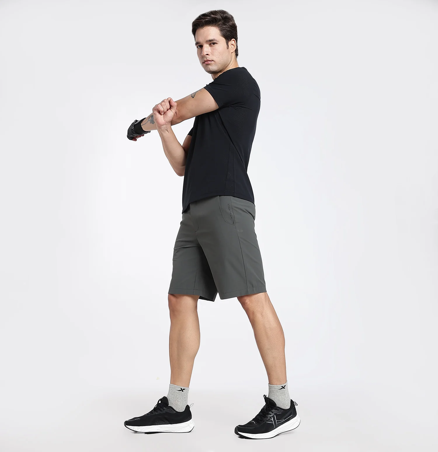 SoftTwill Dry Active Shorts - Grey - Image 6