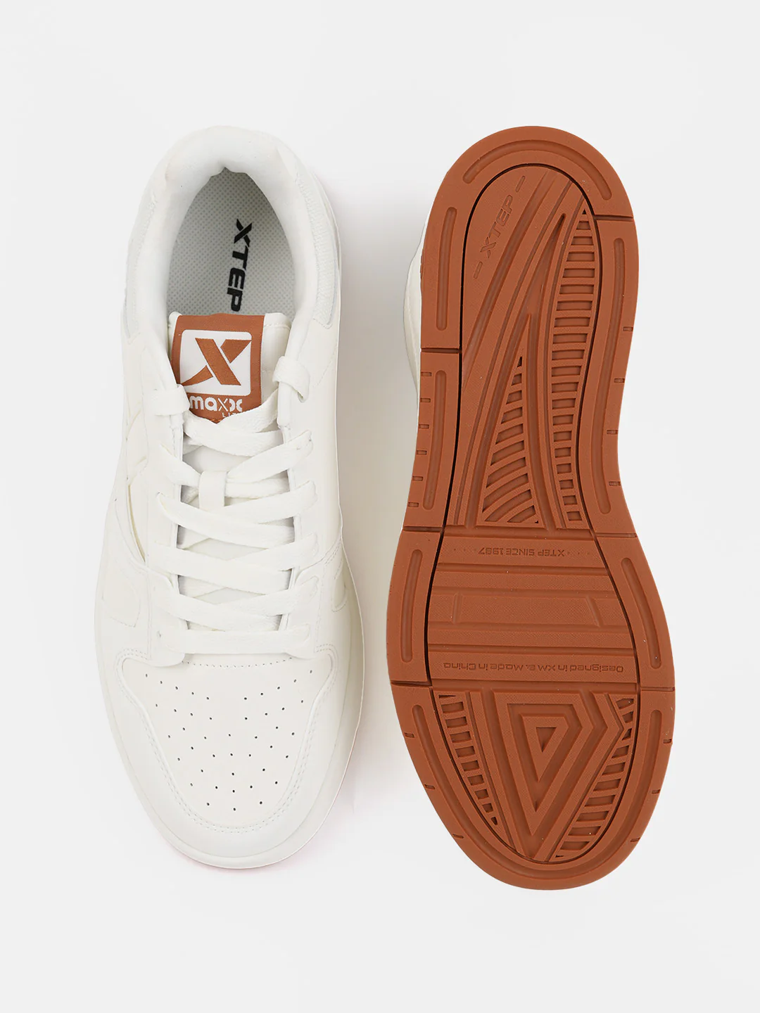 Non-Marking Skateboarding Sneakers - White/Black - Image 8