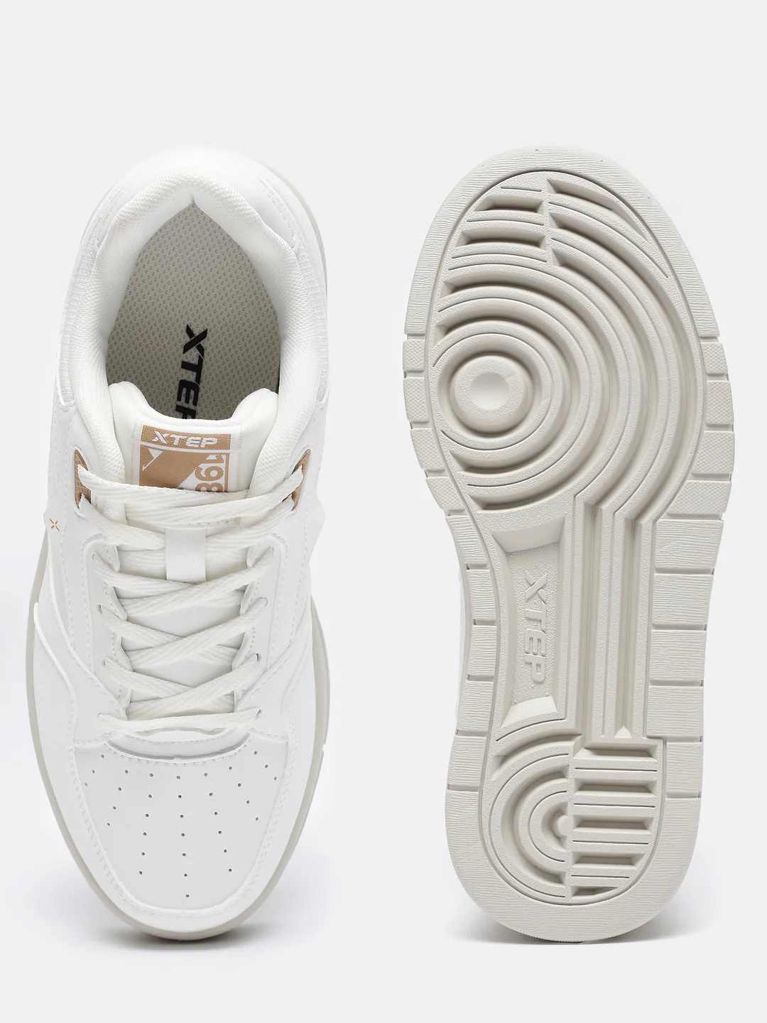 Classic Skateboarding Sneakers - White/Green - Image 16