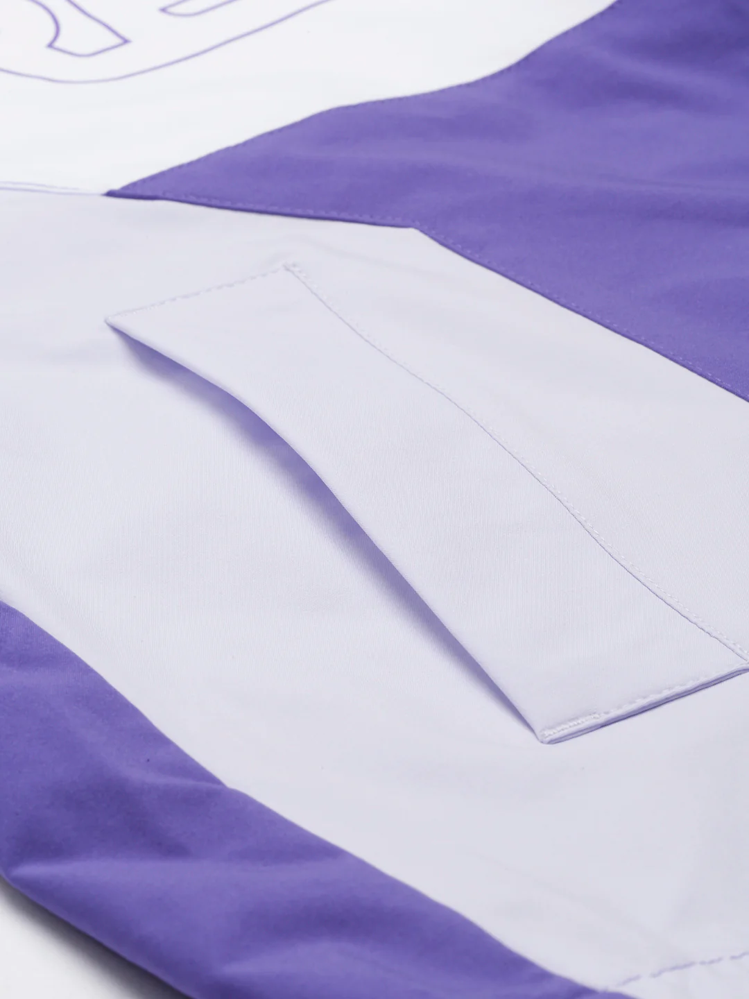 Colorblock Varsity Windcheater - Purple/White - Image 6