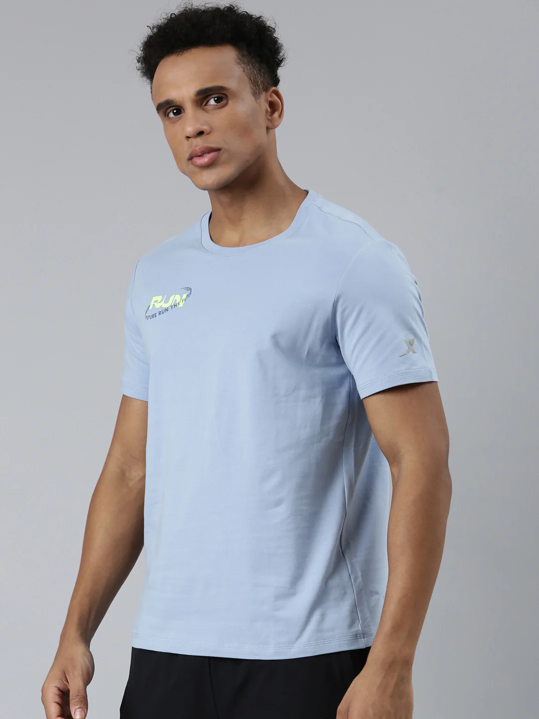 Comfort Short-Sleeve T-Shirt - Blue/Black/White - Image 3