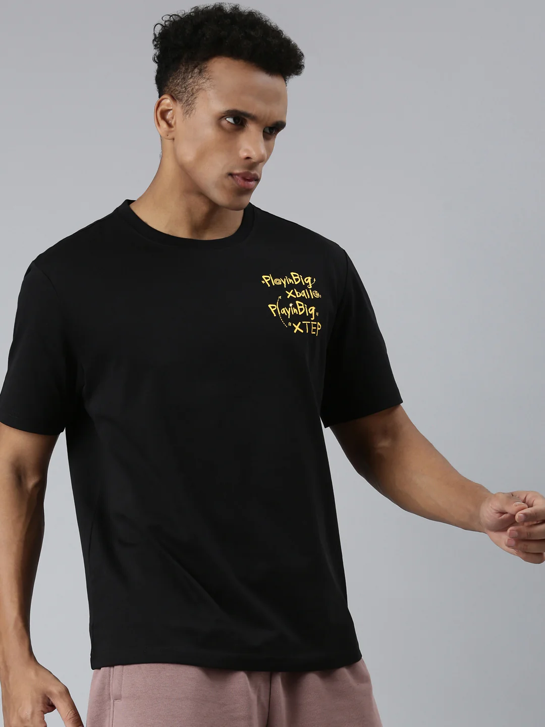 Comfort Basketball Short-Sleeve T-Shirt - Brown/Yellow - Image 16