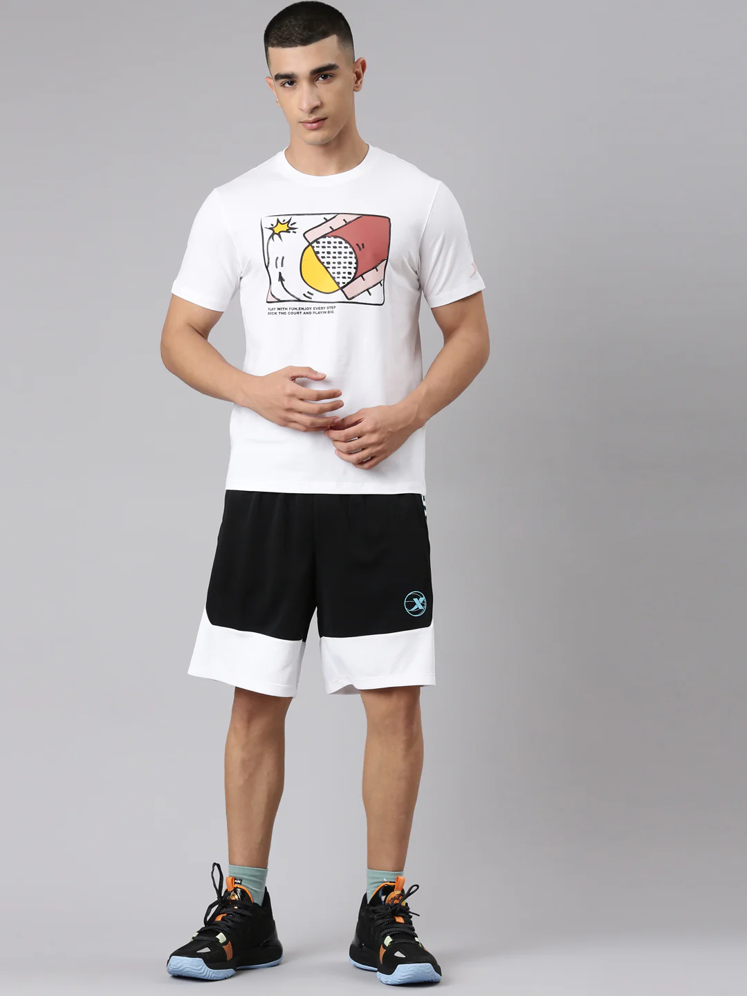Basketball Short-Sleeve T-Shirt - Black/Yellow - Image 21