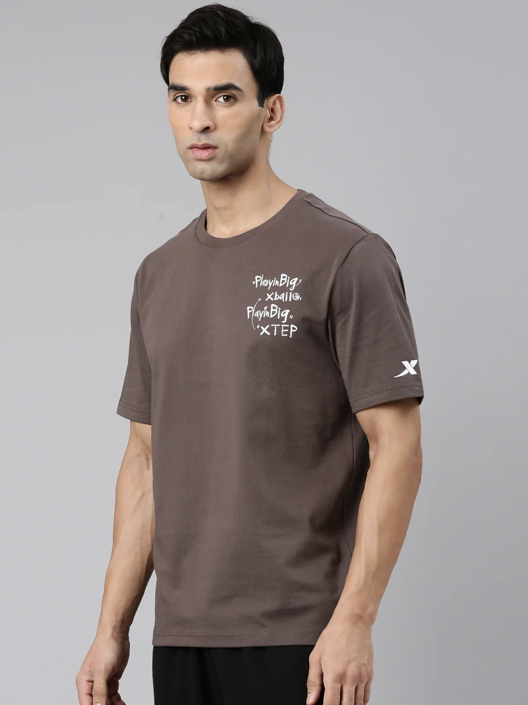Comfort Basketball Short-Sleeve T-Shirt - Brown/Yellow - Image 3