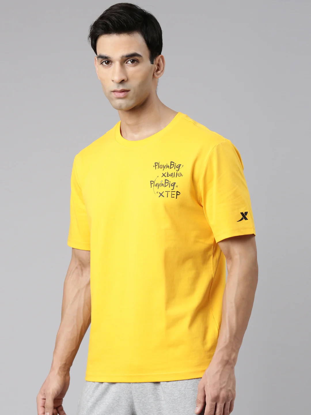 Comfort Basketball Short-Sleeve T-Shirt - Brown/Yellow - Image 9