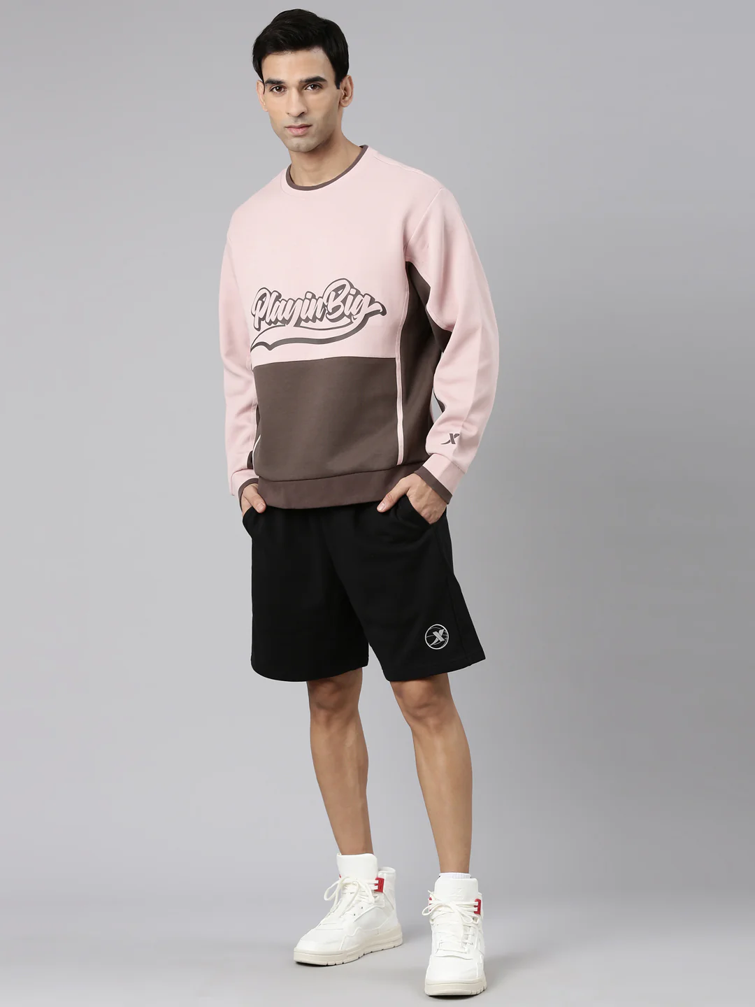 Comfort Basketball Sweatershirt - Pink/White - Image 11