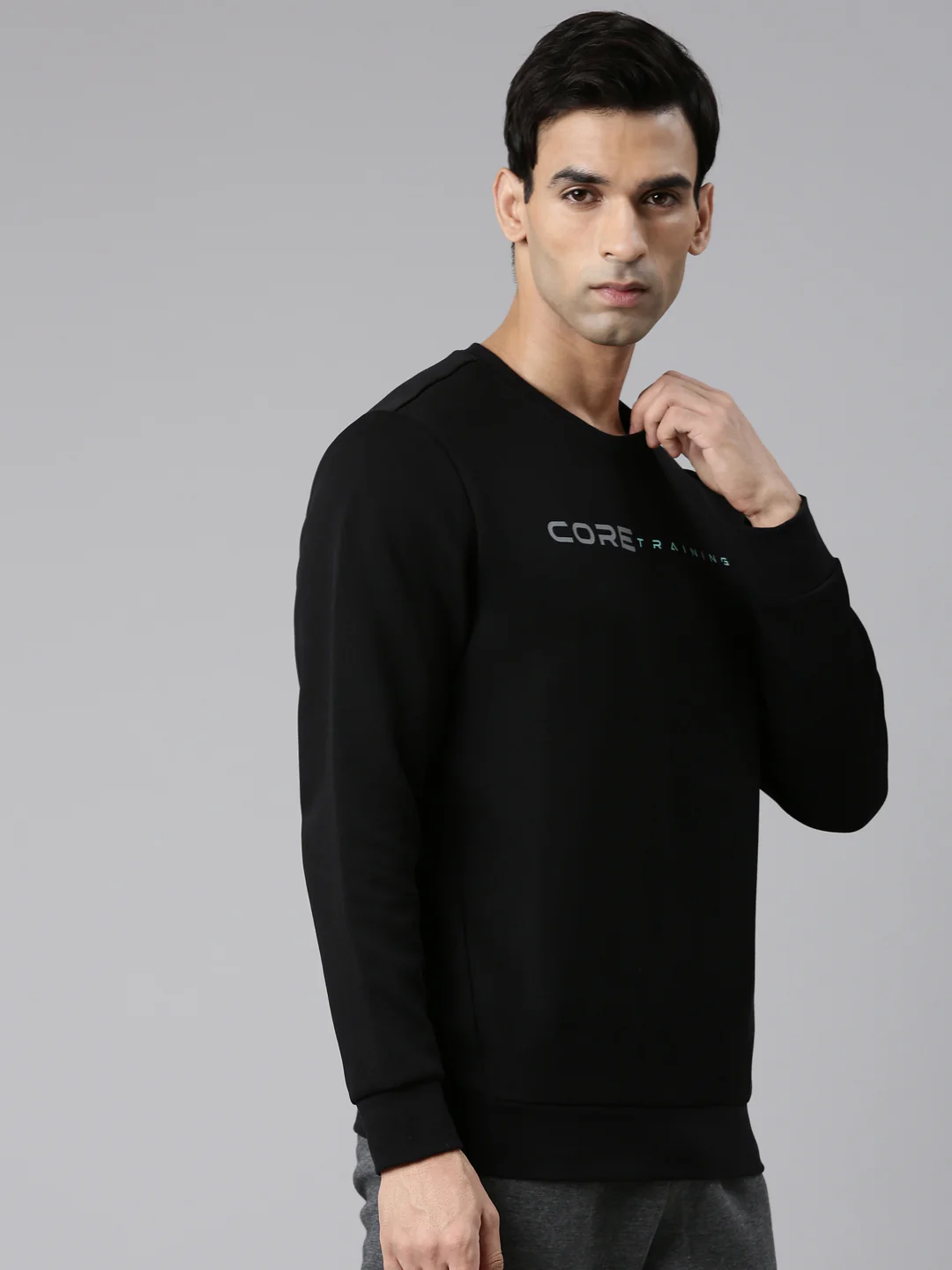 Seamless Running Sweatshirt - Blue/Black - Image 12