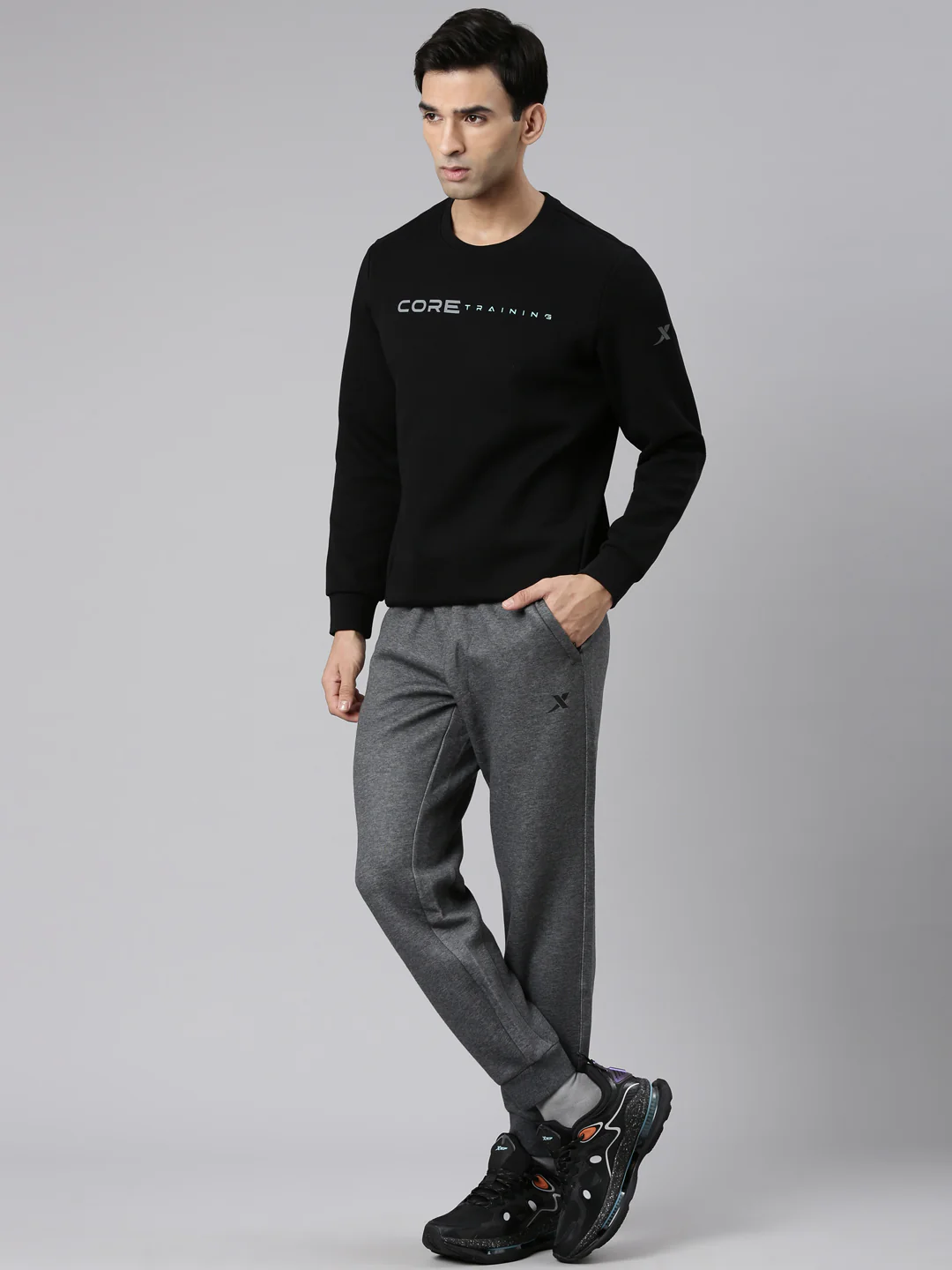 Seamless Running Sweatshirt - Blue/Black - Image 14
