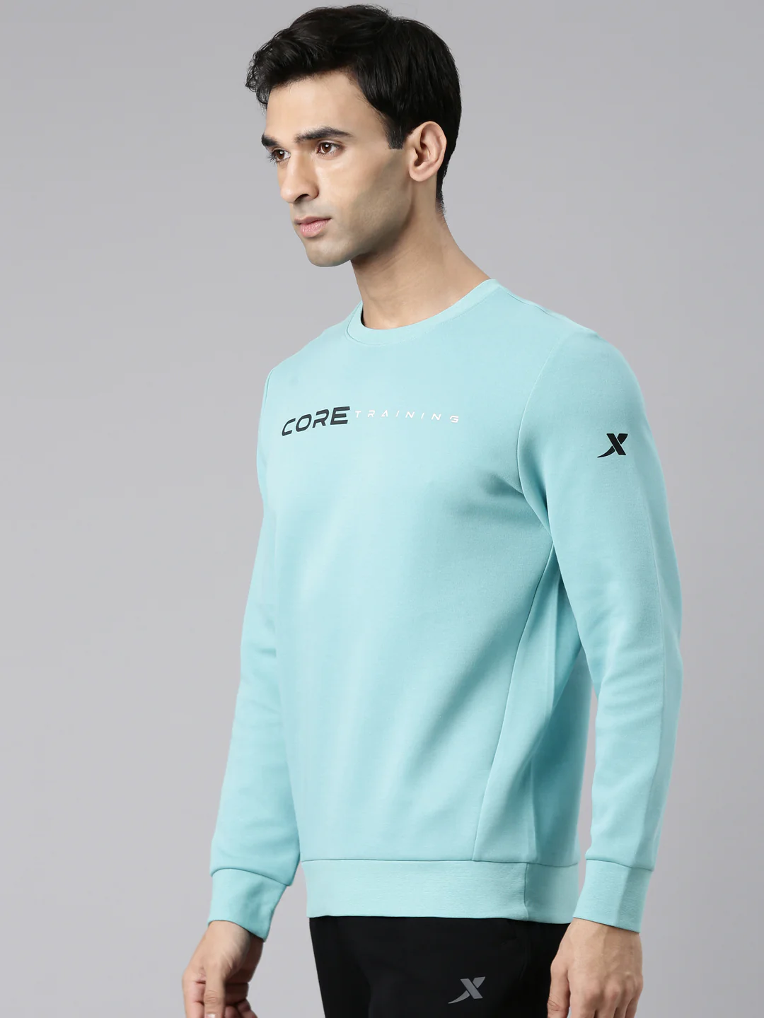 Seamless Running Sweatshirt - Blue/Black - Image 18