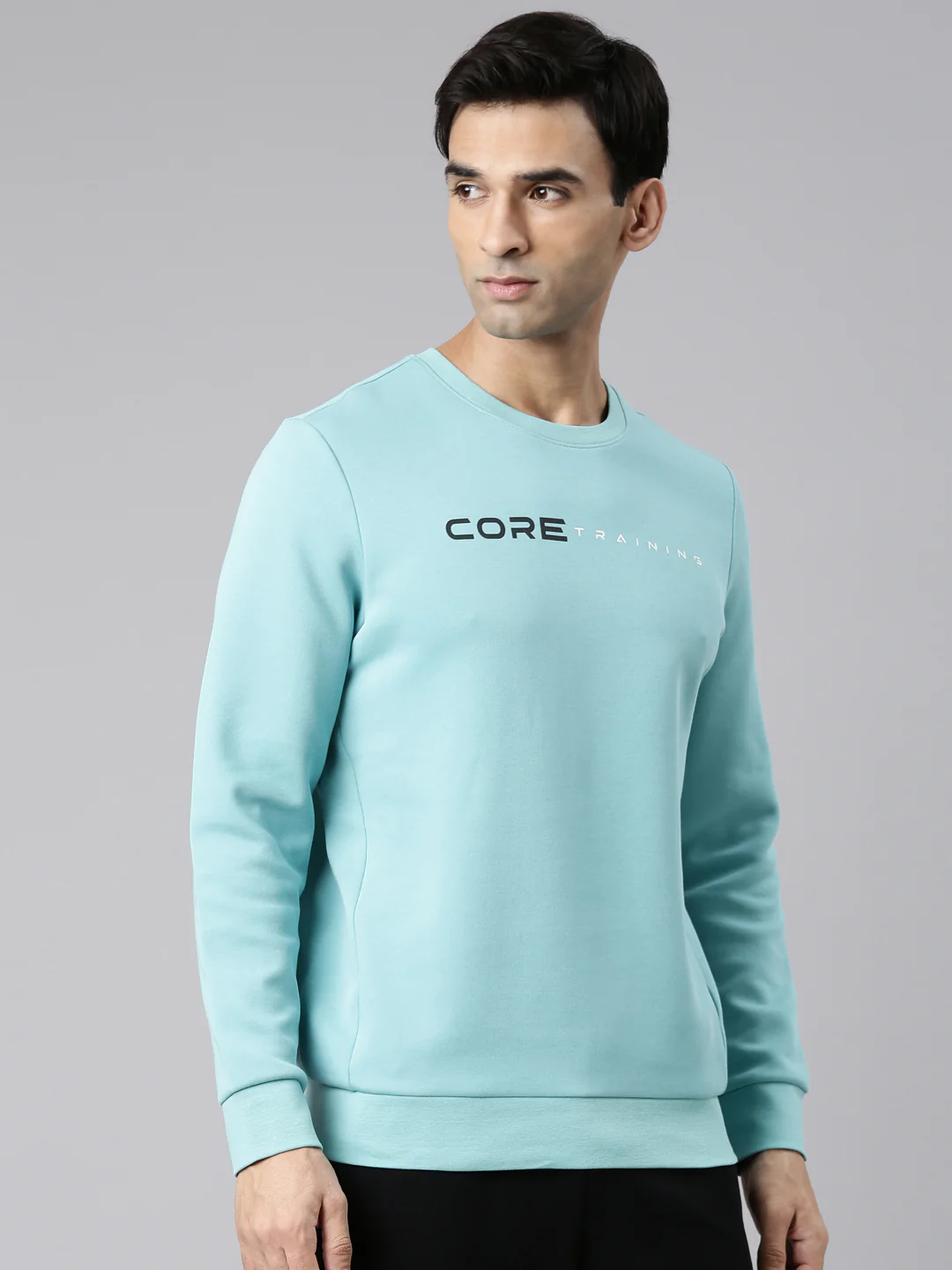 Seamless Running Sweatshirt - Blue/Black - Image 19
