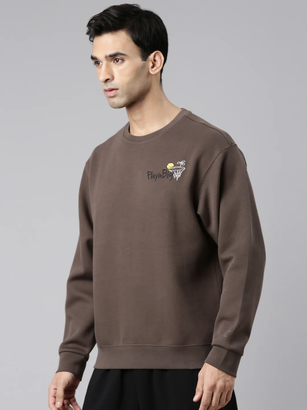 Comfort Basketball Sweatershirt - Pink/Brown - Image 10
