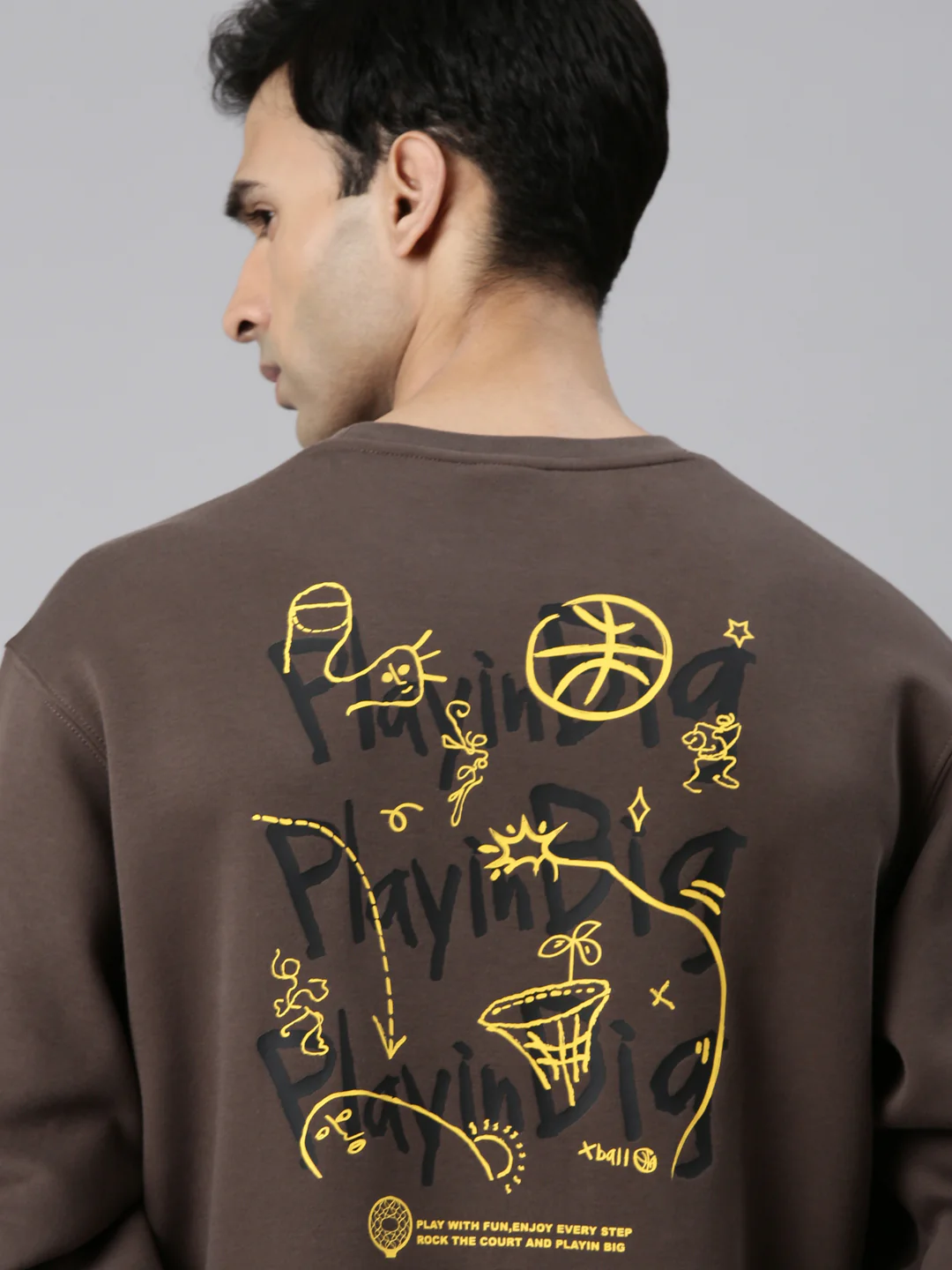 Comfort Basketball Sweatershirt - Pink/Brown - Image 15