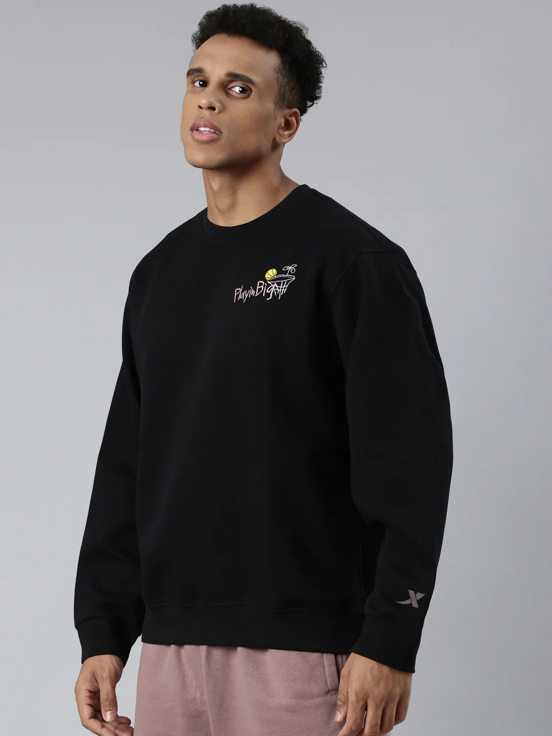 Comfort Basketball Sweatershirt - Pink/Brown - Image 19