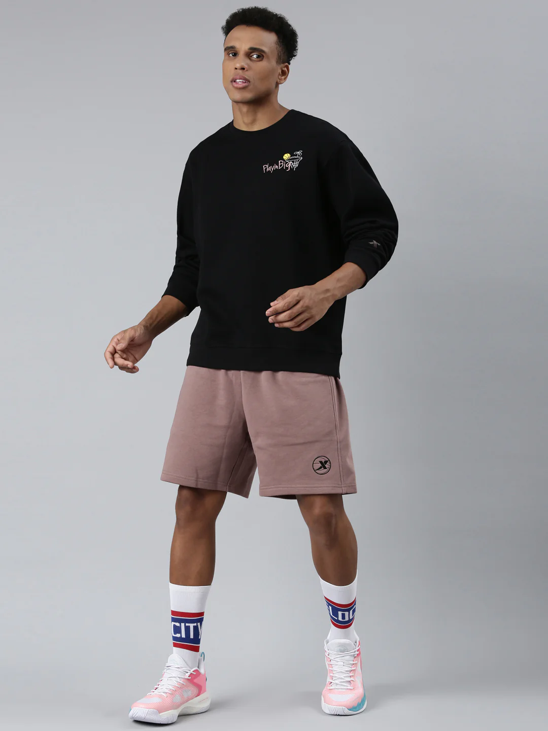 Comfort Basketball Sweatershirt - Pink/Brown - Image 23