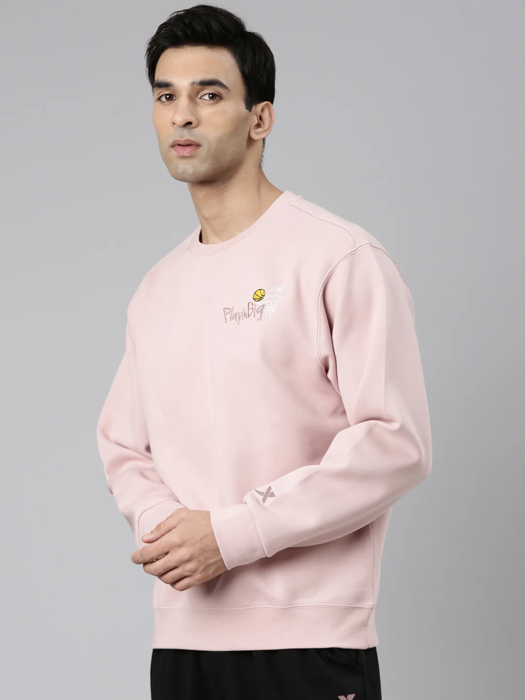 Comfort Basketball Sweatershirt - Pink/Brown - Image 3