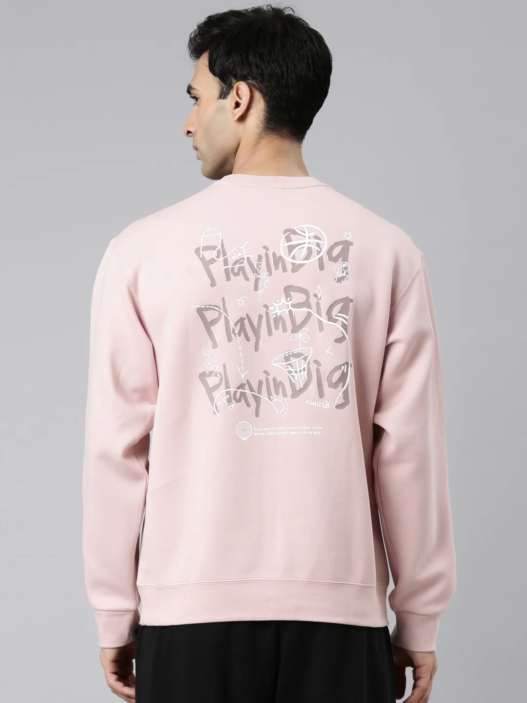 Comfort Basketball Sweatershirt - Pink/Brown - Image 4