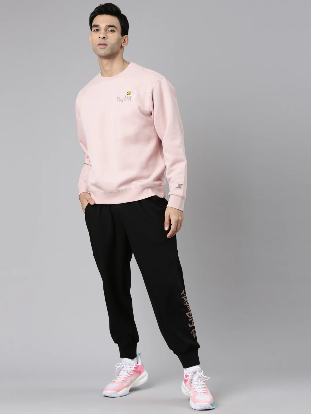Comfort Basketball Sweatershirt - Pink/Brown - Image 8