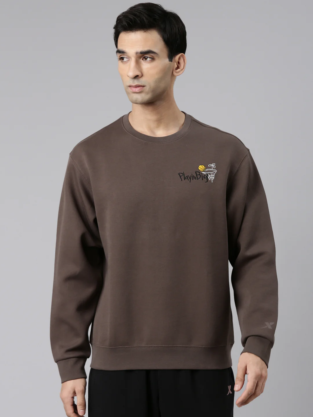 Comfort Basketball Sweatershirt - Pink/Brown - Image 9