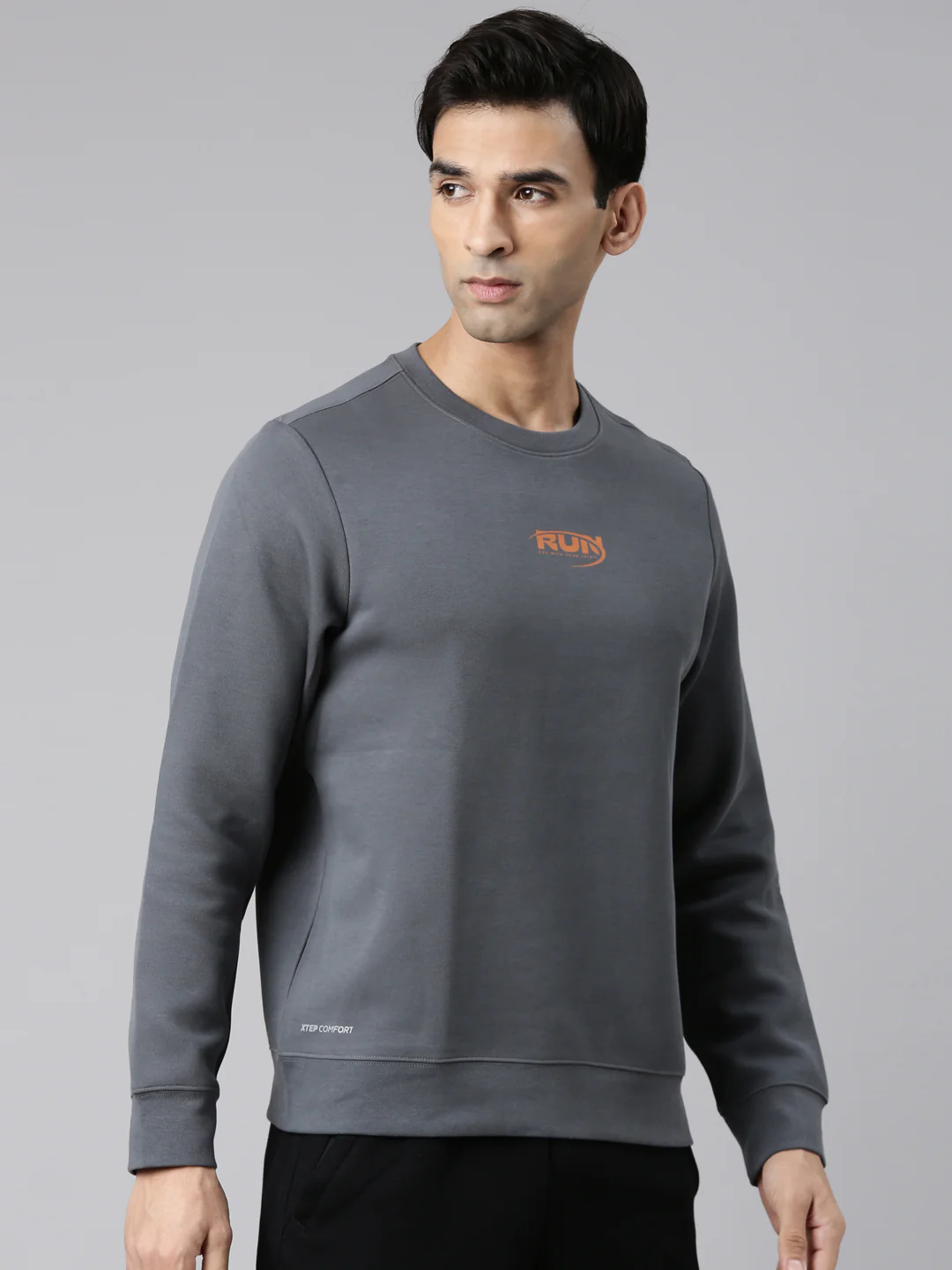 Seamless Running Sweatshirt - Greyish Blue - Image 10