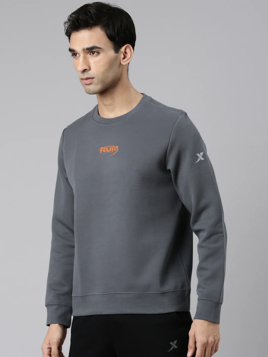 Seamless Running Sweatshirt - Greyish Blue - Image 11