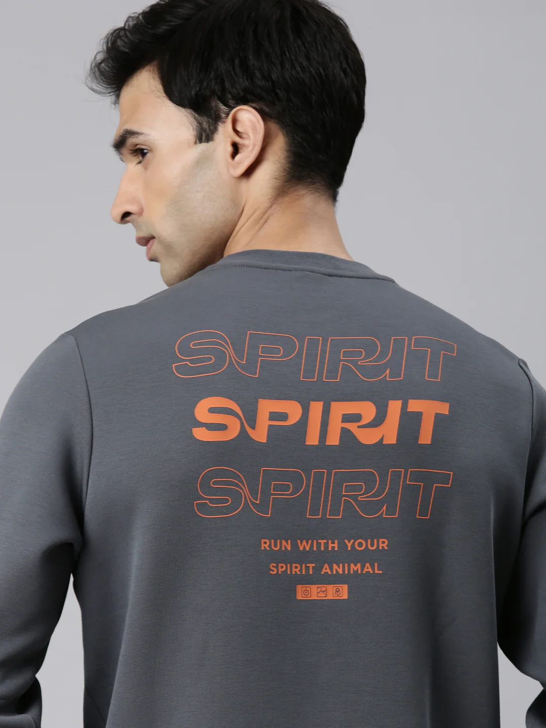 Seamless Running Sweatshirt - Greyish Blue - Image 14