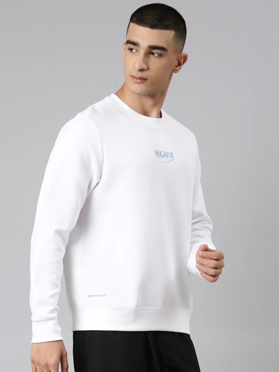 Seamless Running Sweatshirt - Greyish Blue - Image 18