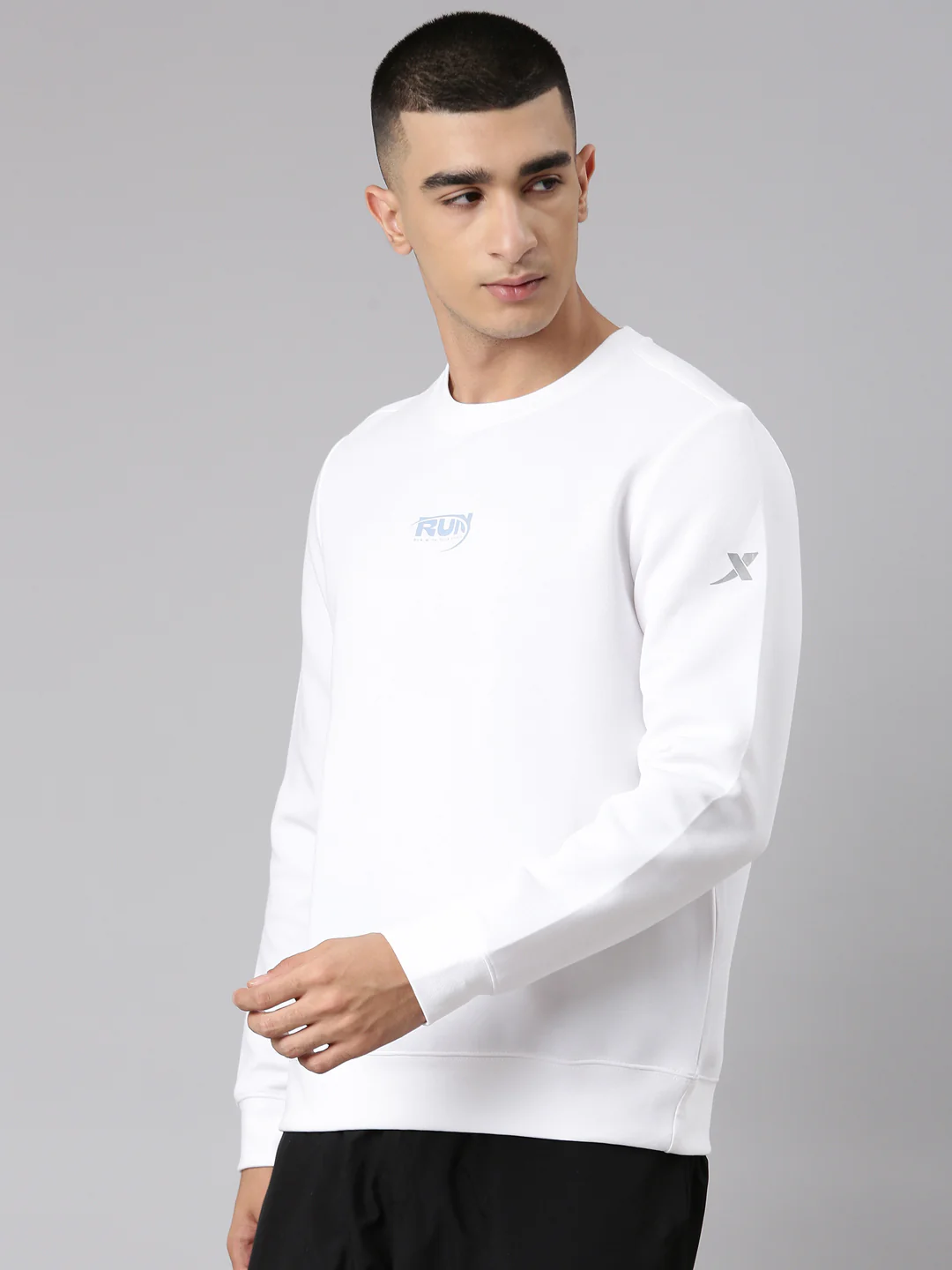 Seamless Running Sweatshirt - Greyish Blue - Image 19