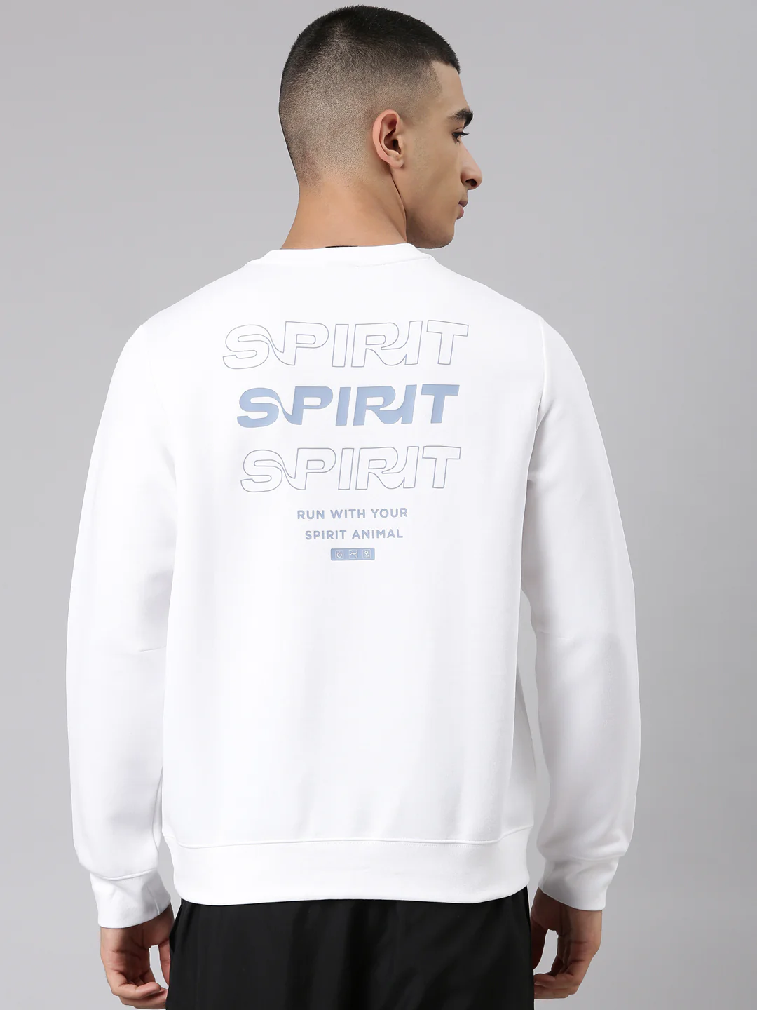 Seamless Running Sweatshirt - Greyish Blue - Image 20