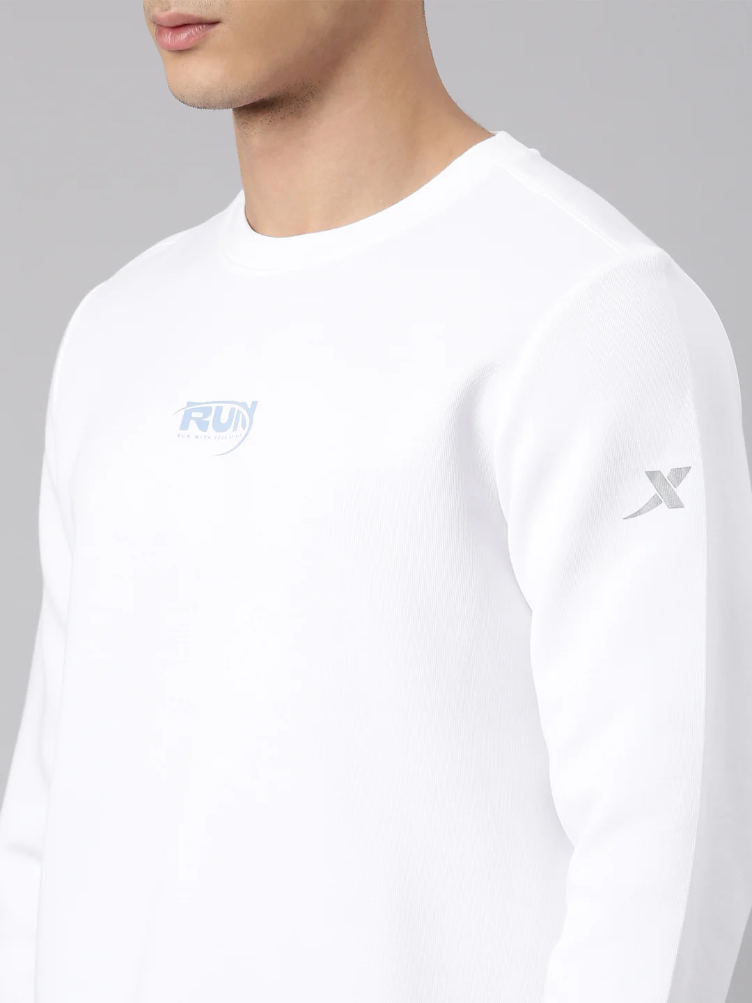Seamless Running Sweatshirt - Greyish Blue - Image 22