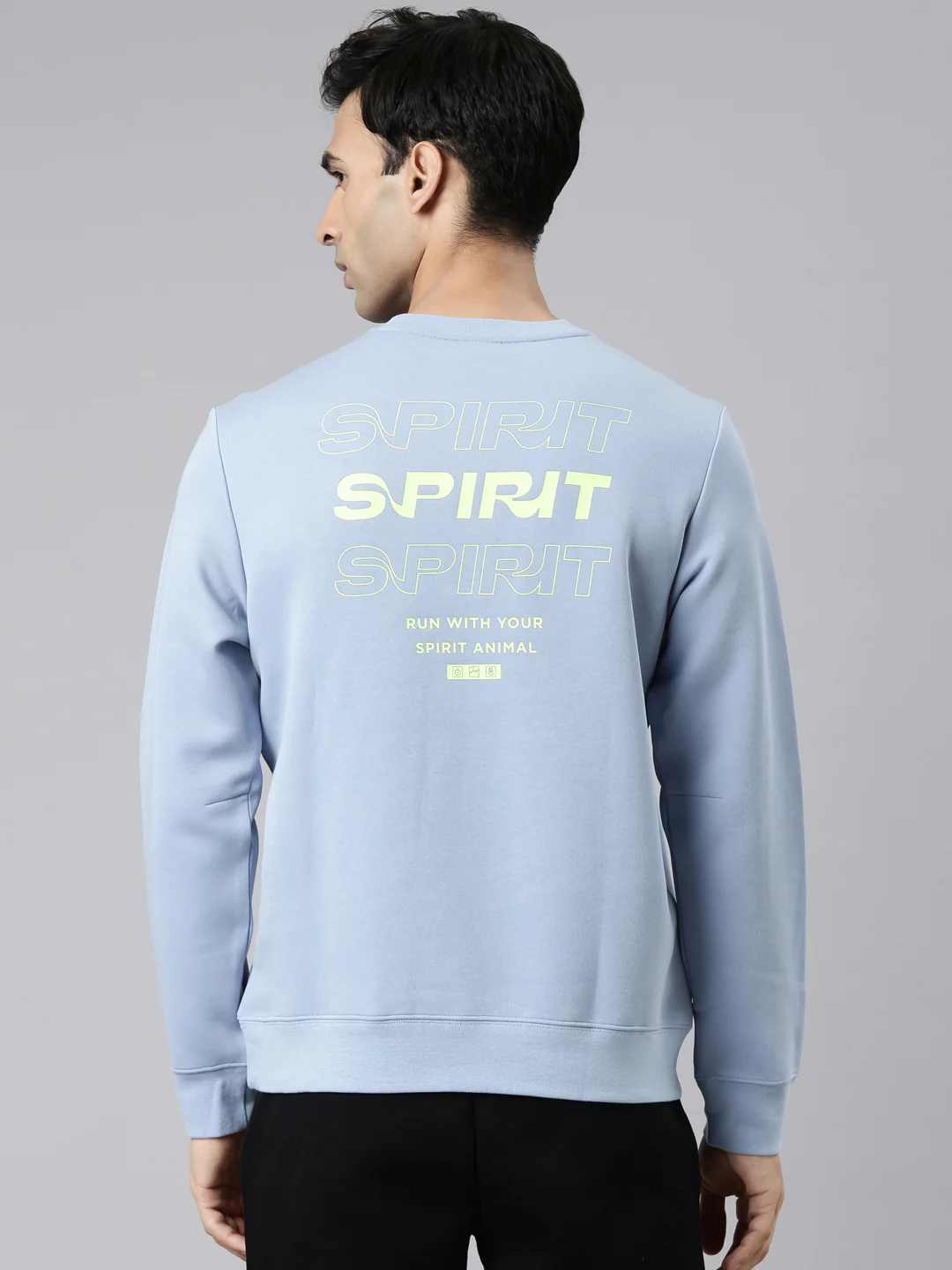Seamless Running Sweatshirt - Greyish Blue - Image 3